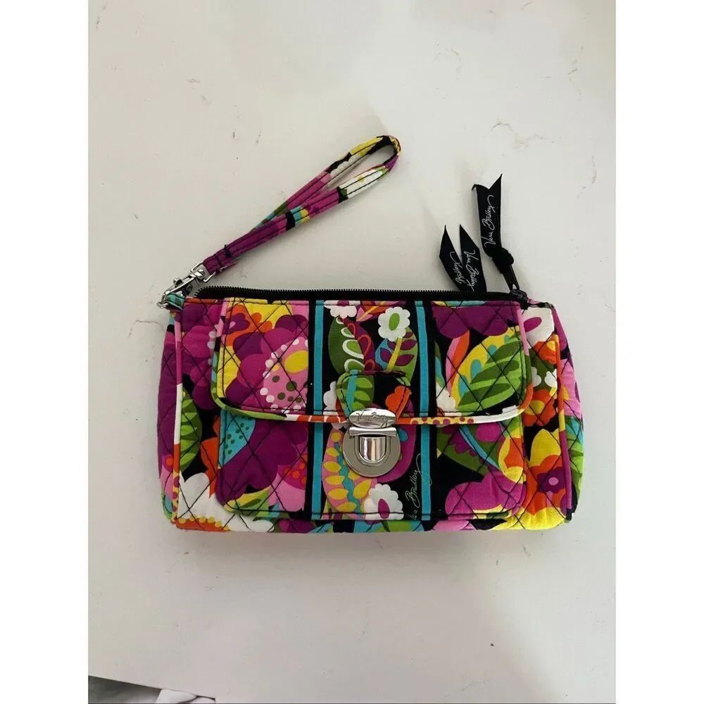 Vera Bradley Wristlet Wallet Va Va Voom Floral